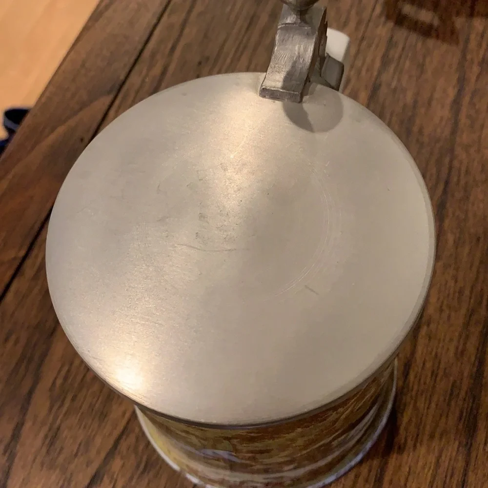 Vintage Lidded English Beer Stein from AK Kaiser